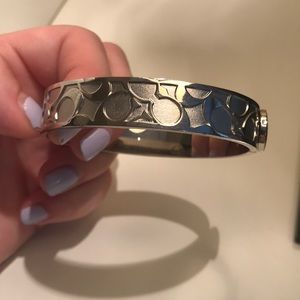 Silver Coach Bangle